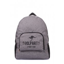 Складной рюкзак POOLPARTY Transformer серый