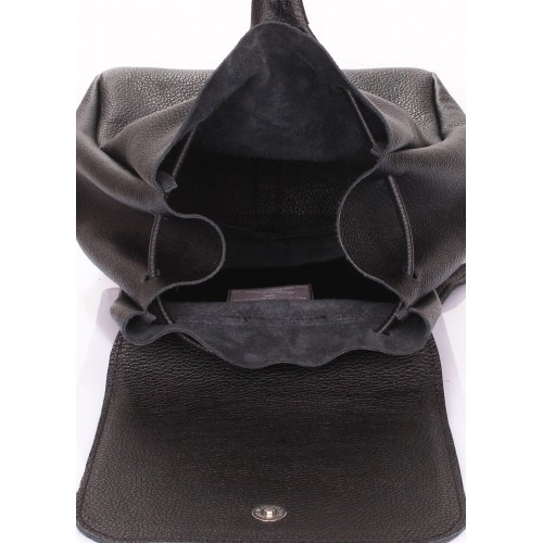  Backpack leather on strings POOLPARTY Paris black - photo 3