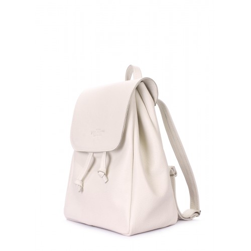  Backpack leather on strings POOLPARTY Paris beige - photo 1