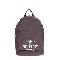 Рюкзак молодіжний POOLPARTY сірий