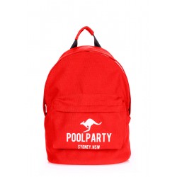 Рюкзак молодіжний POOLPARTY червоний