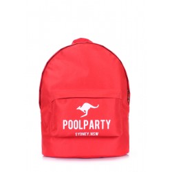 Рюкзак молодіжний POOLPARTY червоний