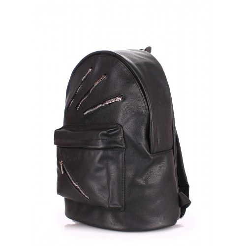  POOLPARTY Rockstar leather backpack black - photo 1