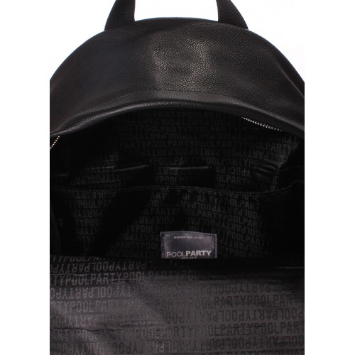  POOLPARTY Rockstar leather backpack black - photo 3