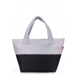 Стеганая сумка POOLPARTY Broadway серый