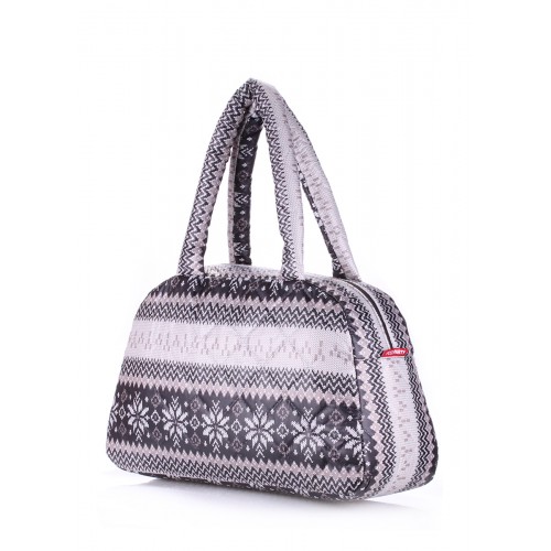  POOLPARTY handbag with nordic ornament gray - photo 1