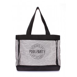 Сетчатая сумка POOLPARTY черный