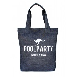 Коттоновая сумка POOLPARTY синий