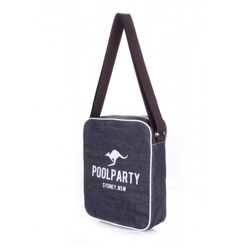  Men's POOLPARTY denim bag with belt blue - photo 1