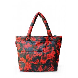 Printed PUOLPARTY puffer bag red