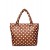 Printed PUOLPARTY puffer bag brown Printed PUOLPARTY puffer bag brown