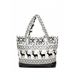 Puffy POOLPARTY bag with deers white