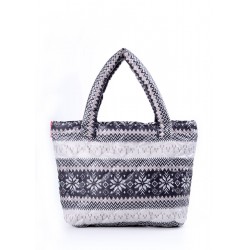 Padded POOLPARTY bag with nordic pattern gray
