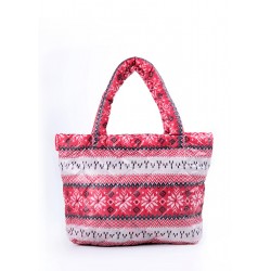 Padded Nordic Pattern POOLPARTY Bag red