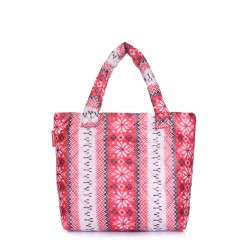 Padded Nordic Pattern POOLPARTY Bag red