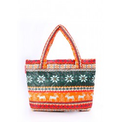 Puffy POOLPARTY bag with deers orange