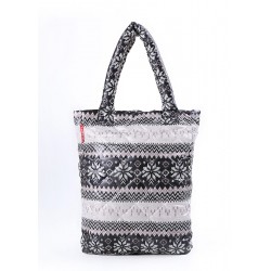 Padded POOLPARTY bag with nordic pattern gray