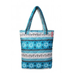 Padded POOLPARTY bag with nordic pattern blue