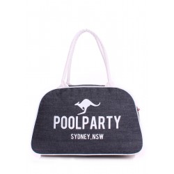 Джинсовая сумка-саквояж POOLPARTY синий