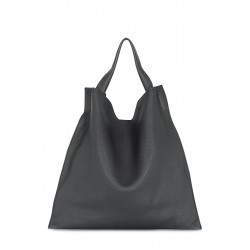 Leather bag POOLPARTY Bohemia black