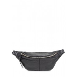 Leather Banana Bag PLPRT black