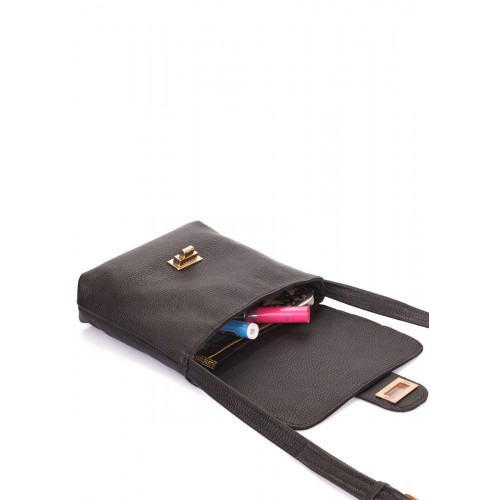  Leather shoulder bag POOLPARTY Kiki black - photo 3