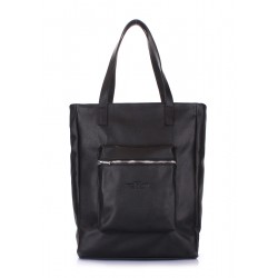 Leather bag POOLPARTY Spirit black