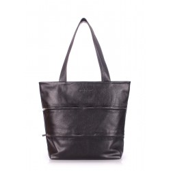 Leather bag POOLPARTY Choice black