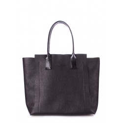 Leather bag POOLPARTY Mania black