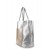 Leather bag POOLPARTY Mania silver Leather bag POOLPARTY Mania silver