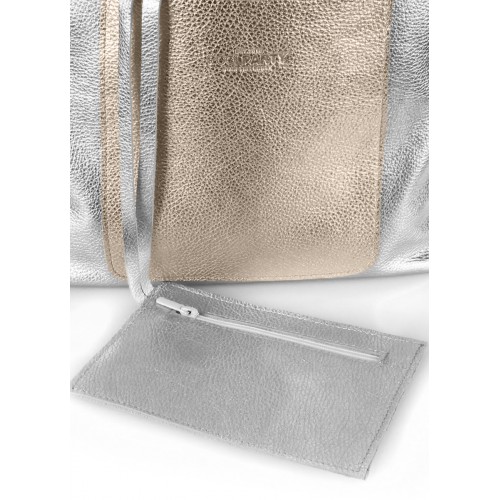  Leather bag POOLPARTY Mania silver - photo 2