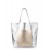 Leather bag POOLPARTY Mania silver Leather bag POOLPARTY Mania silver