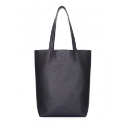 Iconic Leather Shopping Bag black