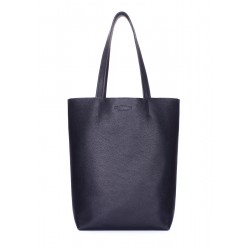 Iconic leather shopping bag blue