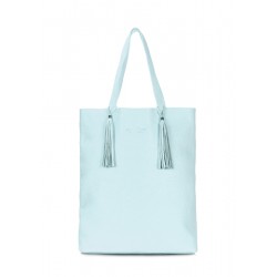 Blue leather bag POOLPARTY Angel blue