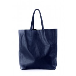 Leather bag POOLPARTY City blue