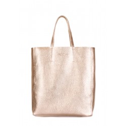 Leather bag POOLPARTY City golden