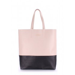 Leather bag POOLPARTY City beige