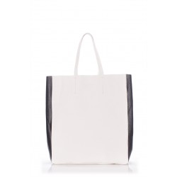 Leather bag POOLPARTY City white