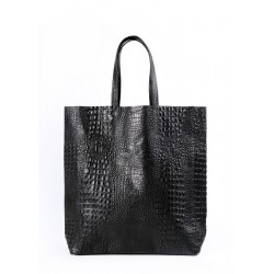 Leather bag POOLPARTY City black