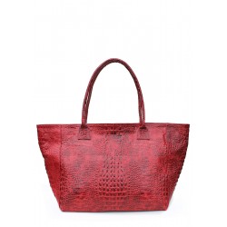Leather bag POOLPARTY Desire red