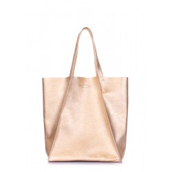 Leather bag POOLPARTY Edge golden