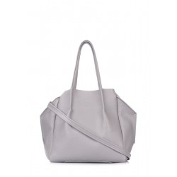 Leather bag POOLPARTY Soho Remix gray