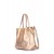 Leather bag POOLPARTY Soho Remix gold Leather bag POOLPARTY Soho Remix gold
