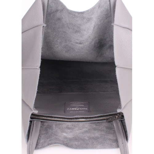  Leather bag POOLPARTY Soho gray - photo 2