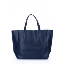 Шкіряна сумка POOLPARTY Soho синій