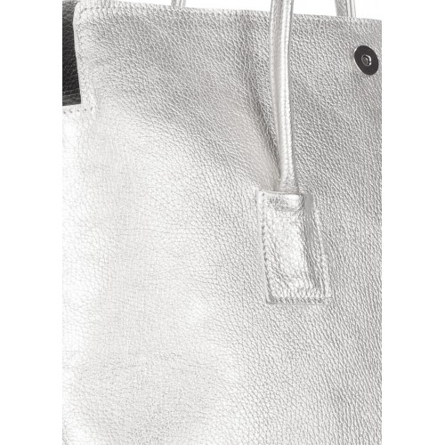  Leather bag POOLPARTY Sense silver - photo 2