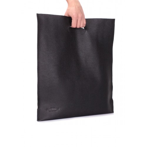  Шкіряна сумка POOLPARTY Shopper чорний – фото 2
