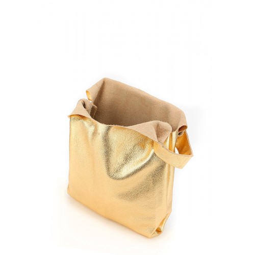  Кожаная сумка POOLPARTY Tote золотой - фото 2
