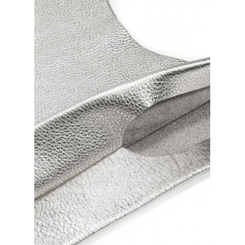  Leather bag POOLPARTY Tote silver - photo 3